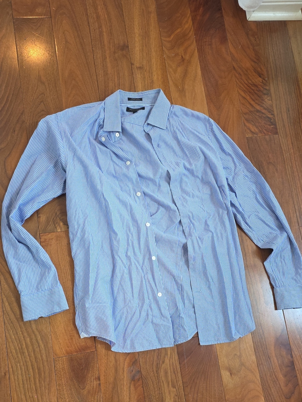 Banana Republic Blue Pinstripe Dress Shirt